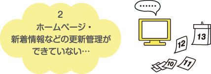 ホームページの更新管理