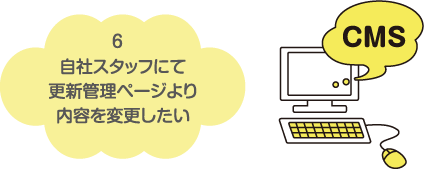 自社スタッフでホームページを更新管理